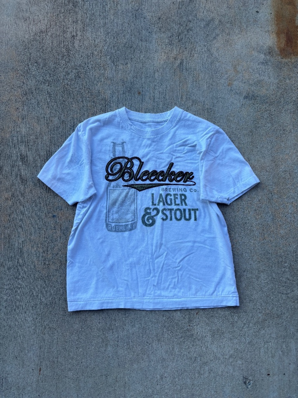 90s Vintage Bleecker Lager Graphic T Shirt